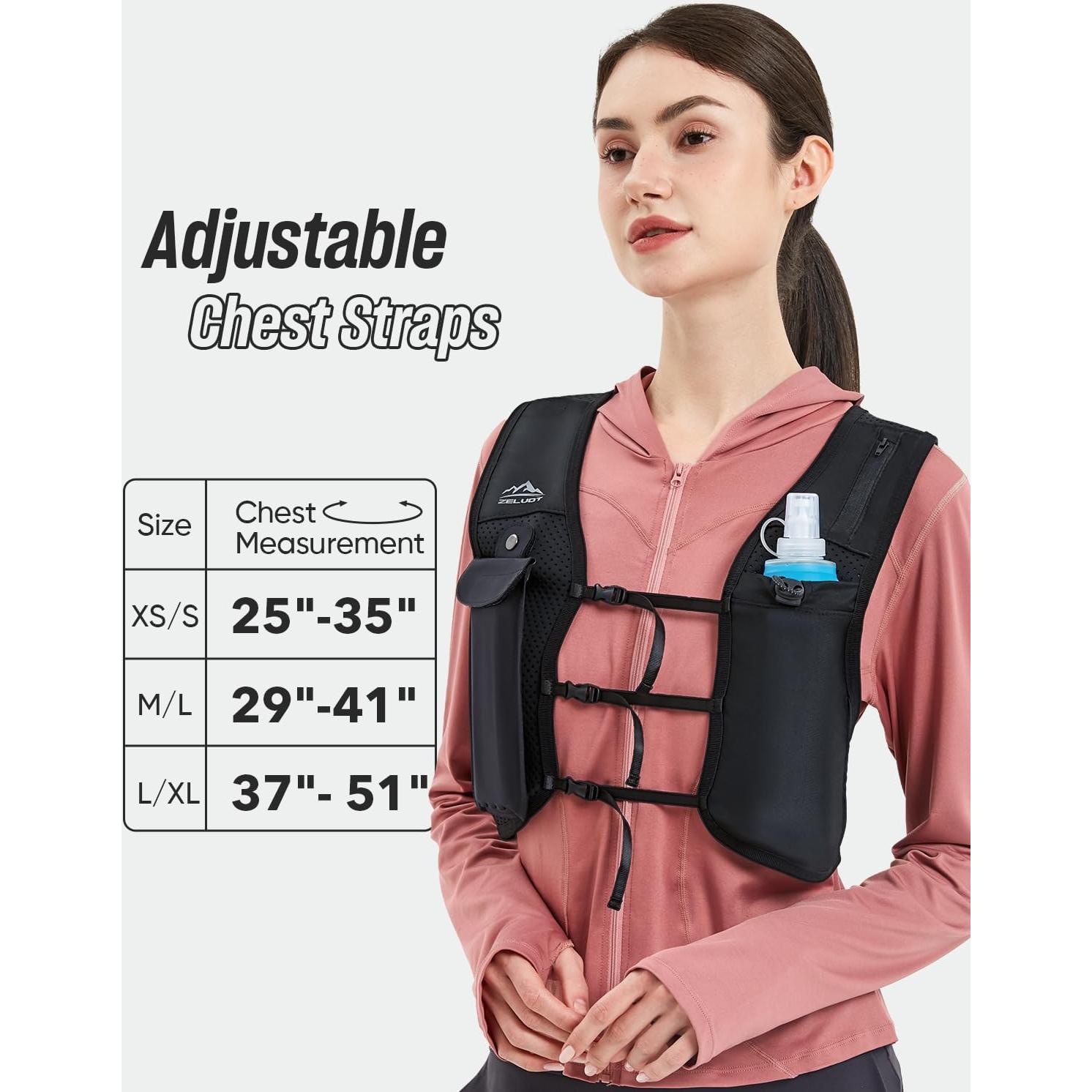 Botella de Agua Colapsable 500ml Zelvot Rosa Libre BPA