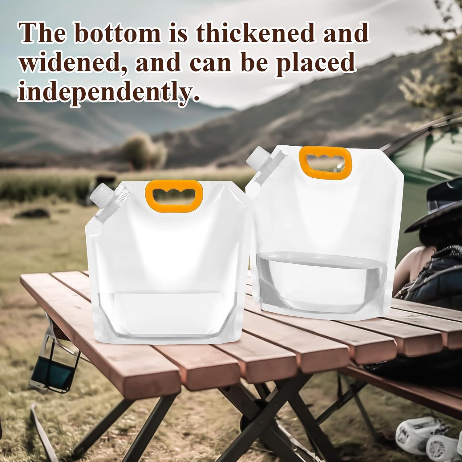 Contenedores de Agua Colapsables ICYANG 10 Piezas 1.5L