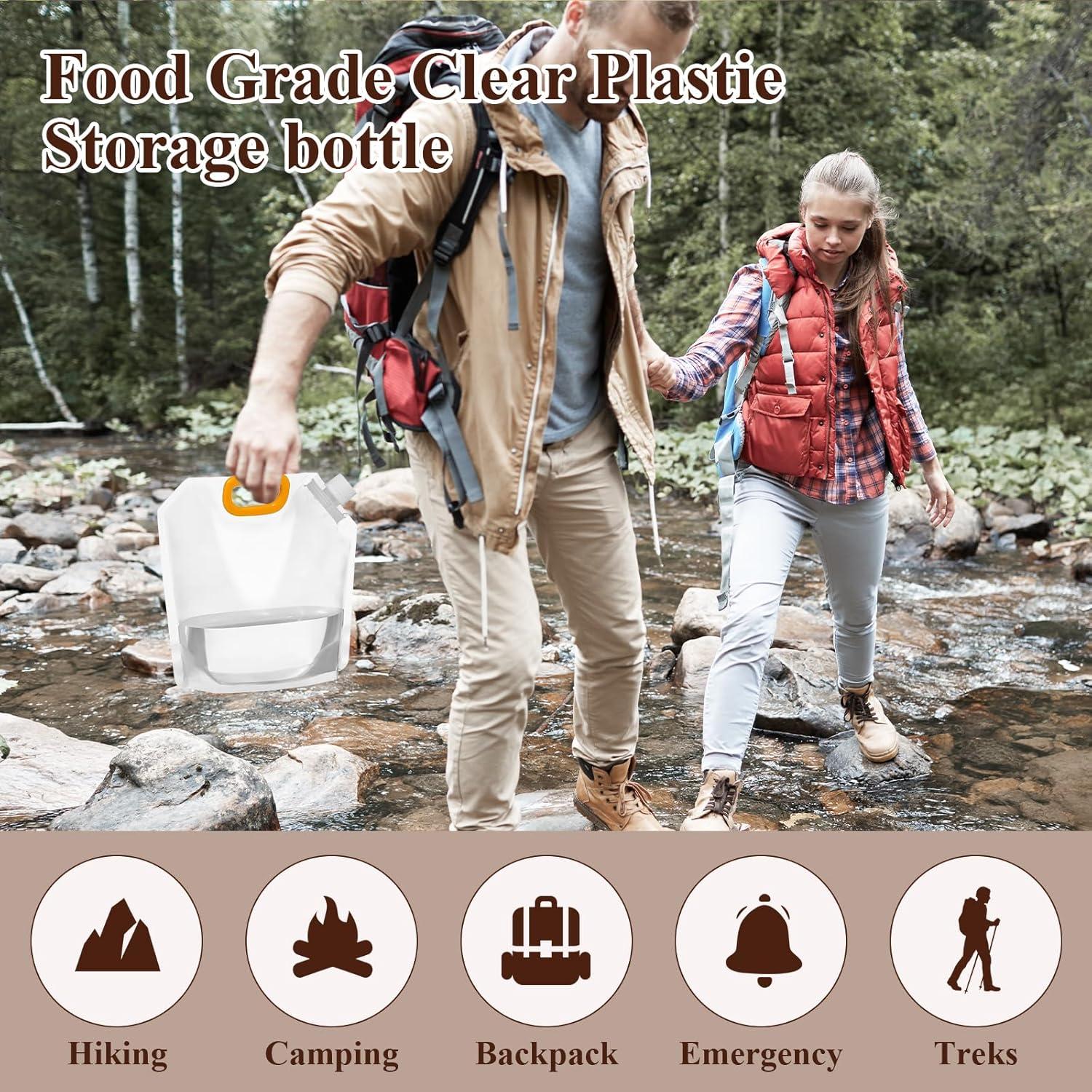 Contenedores de Agua Colapsables ICYANG 10 Piezas 1.5L