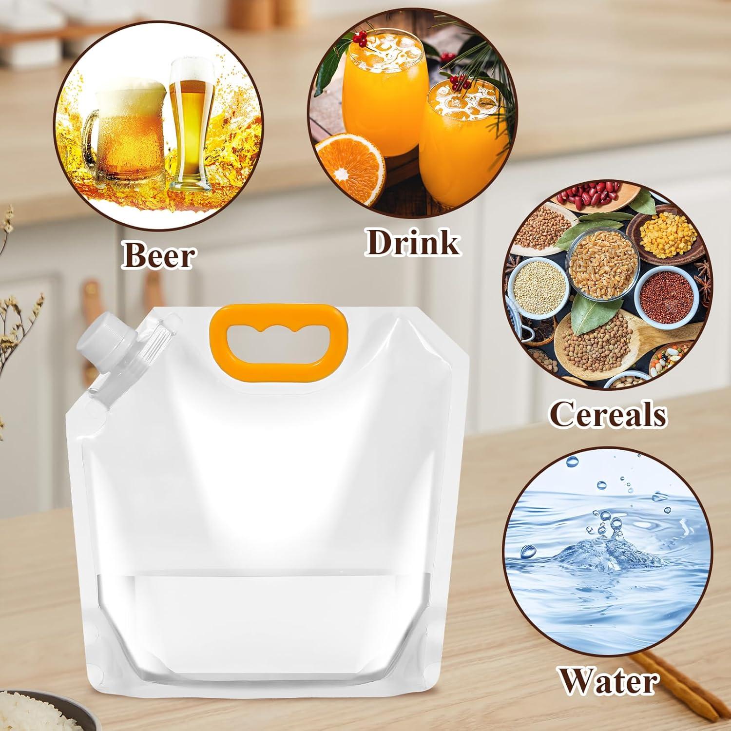 Contenedores de Agua Colapsables ICYANG 10 Piezas 1.5L