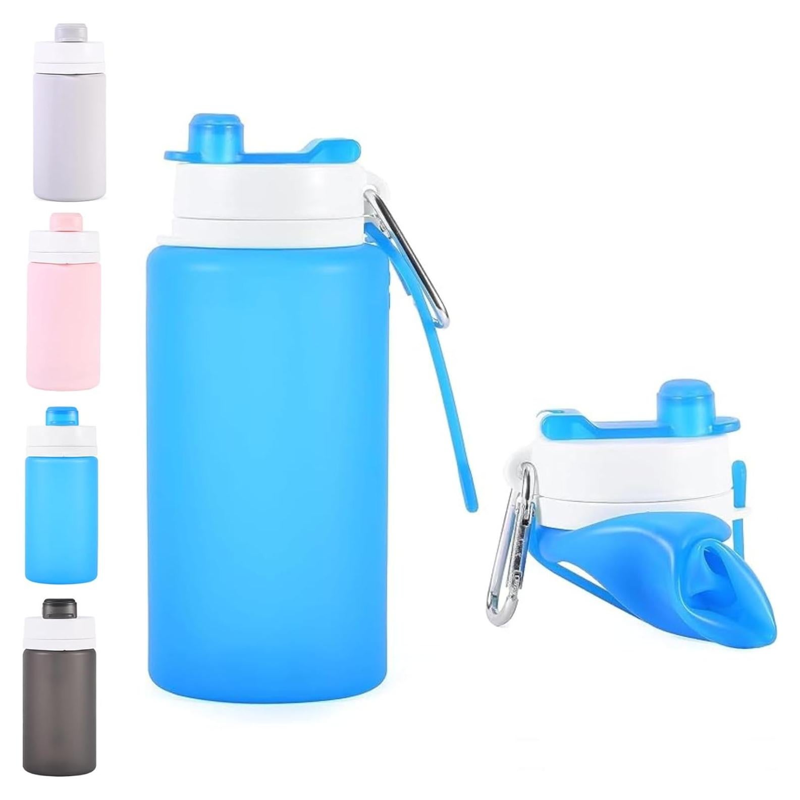 Botella de Agua Plegable VadoWorld 19oz Azul Claro Silicona