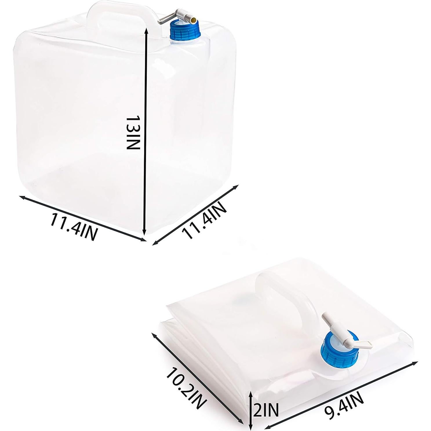 Cedilis 2 Contenedores de Agua Colapsables 20.1L con Grifo