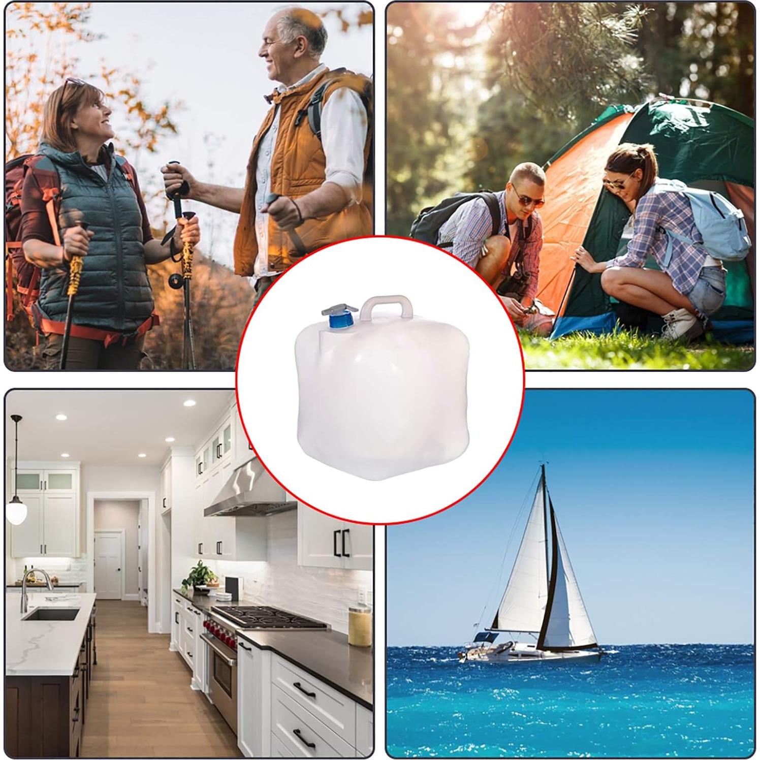 Cedilis 2 Contenedores de Agua Colapsables 20.1L con Grifo