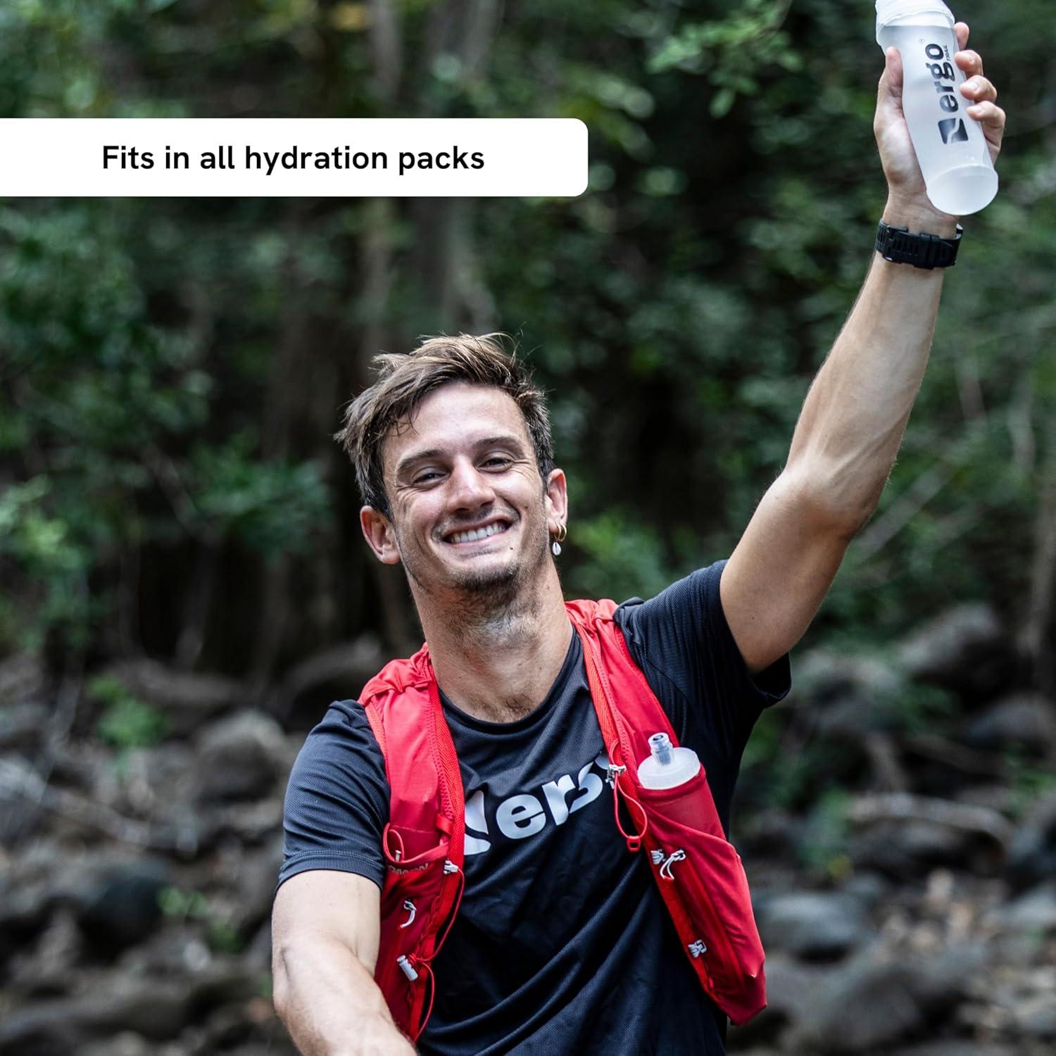 Botella de Agua Plegable Ergotrail con Filtro 500ml Libre BPA