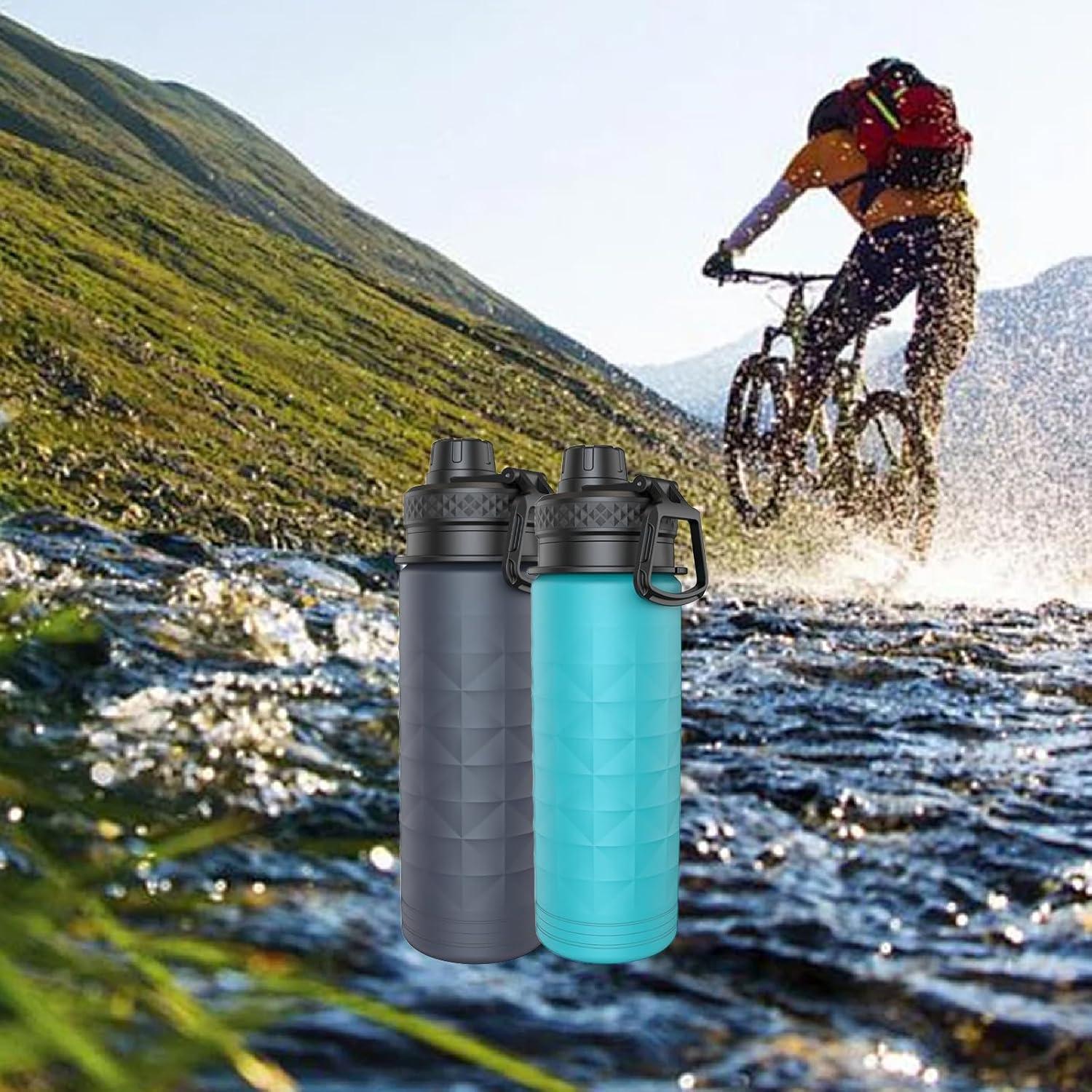 Botella de Agua Plegable Paspring 700ml Silicona Gris