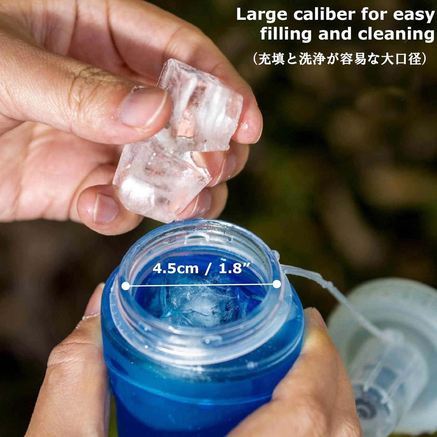 Botella Plegable YAPJEB 500ml TPU Boca Ancha Libre BPA