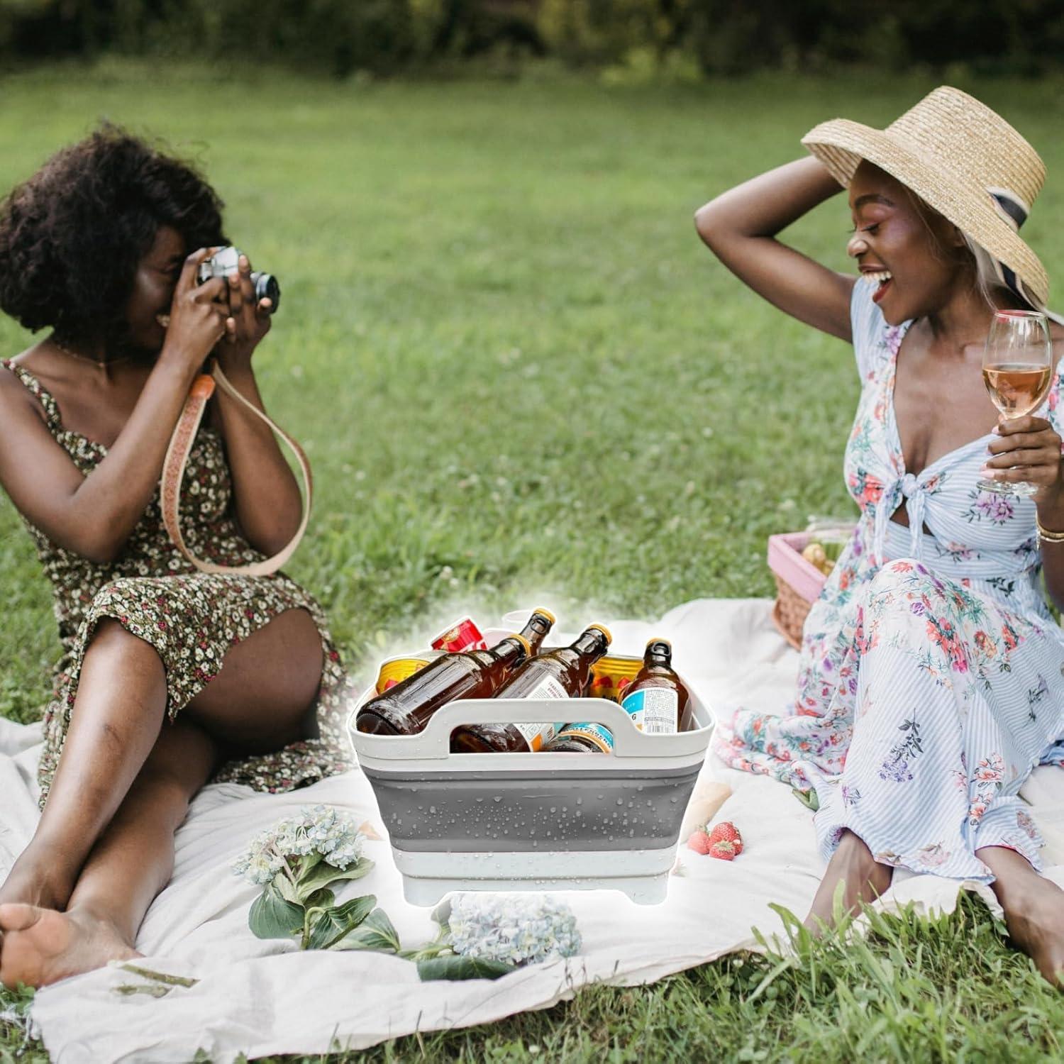 Fregadero Plegable GIMWA 9L Portátil para Camping y Biberones