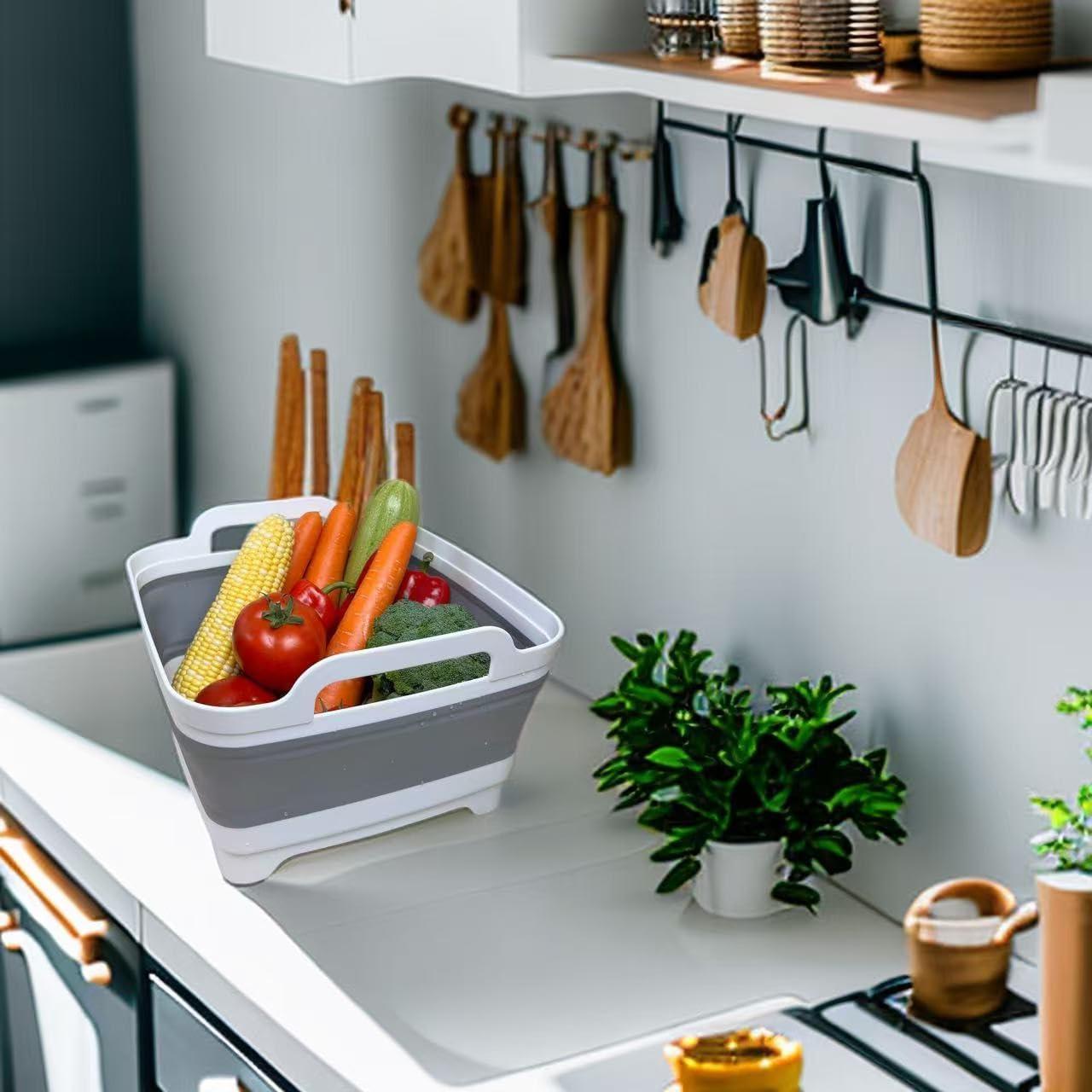 Fregadero Plegable GIMWA 9L Portátil para Camping y Biberones