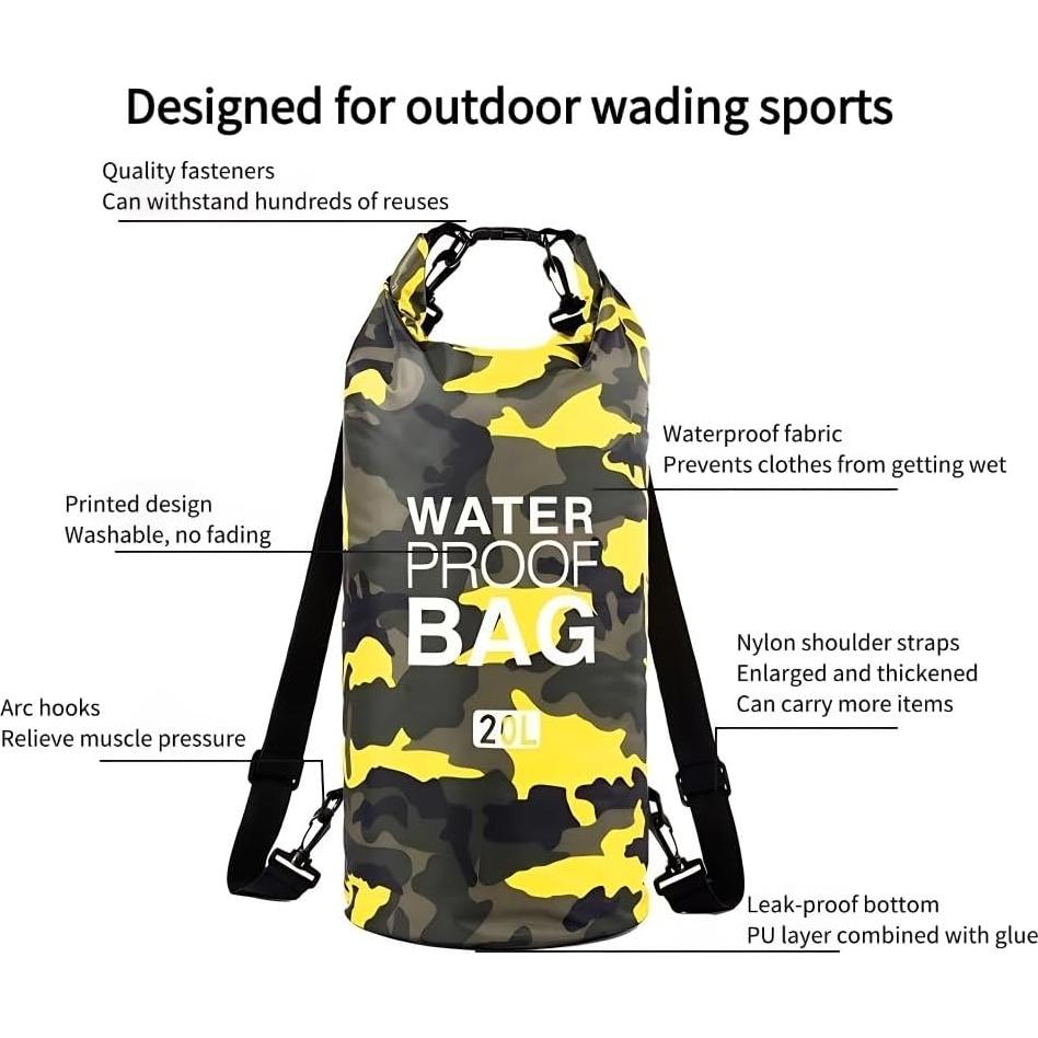 Bolsa Impermeable 10L Shamofeng con Accesorios para Aventura