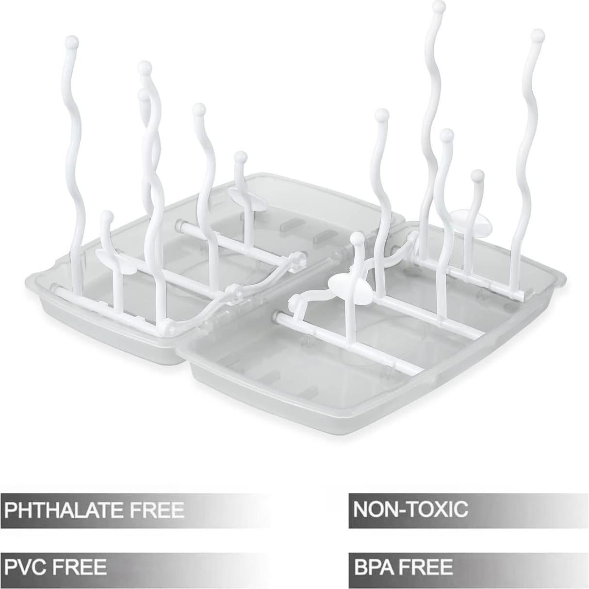 Soporte para Secado de Botellas de Bebé PandaEar Plegable 24.4x13.7 cm