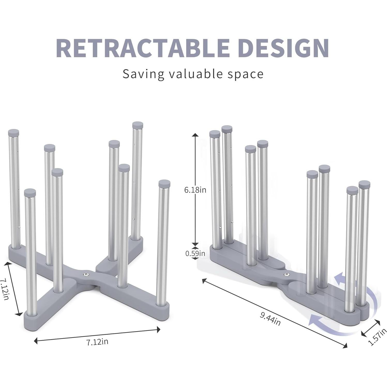 Soporte Plegable para Secar Biberones y Botellas VAEKUCEAN