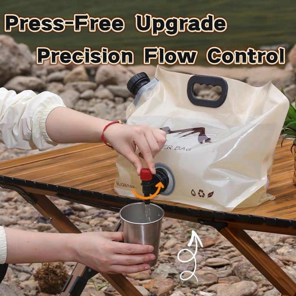 Jarra de Agua Plegable Kunknot 8L Verde para Camping y Senderismo