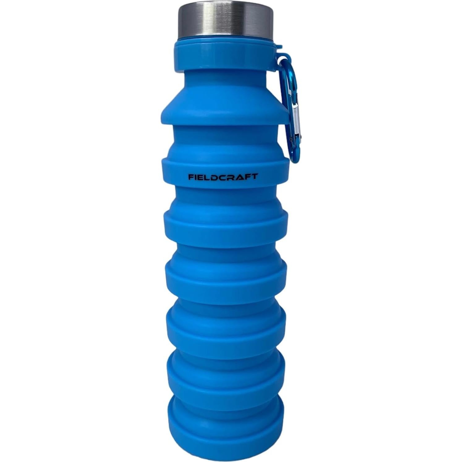 Botella de Agua Plegable Fieldcraft 750ml Silicona Azul