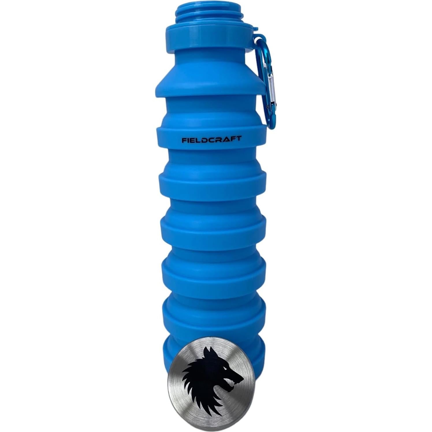 Botella de Agua Plegable Fieldcraft 750ml Silicona Azul