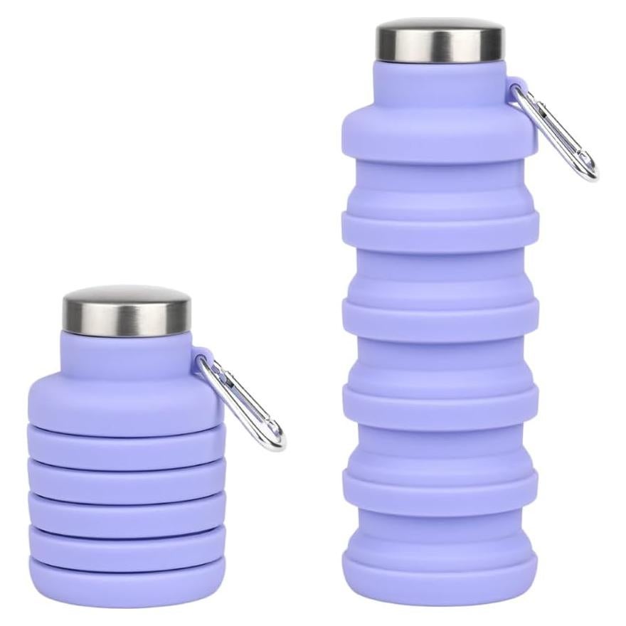 Botella Plegable Vnek de Silicona 500ml Libre de BPA