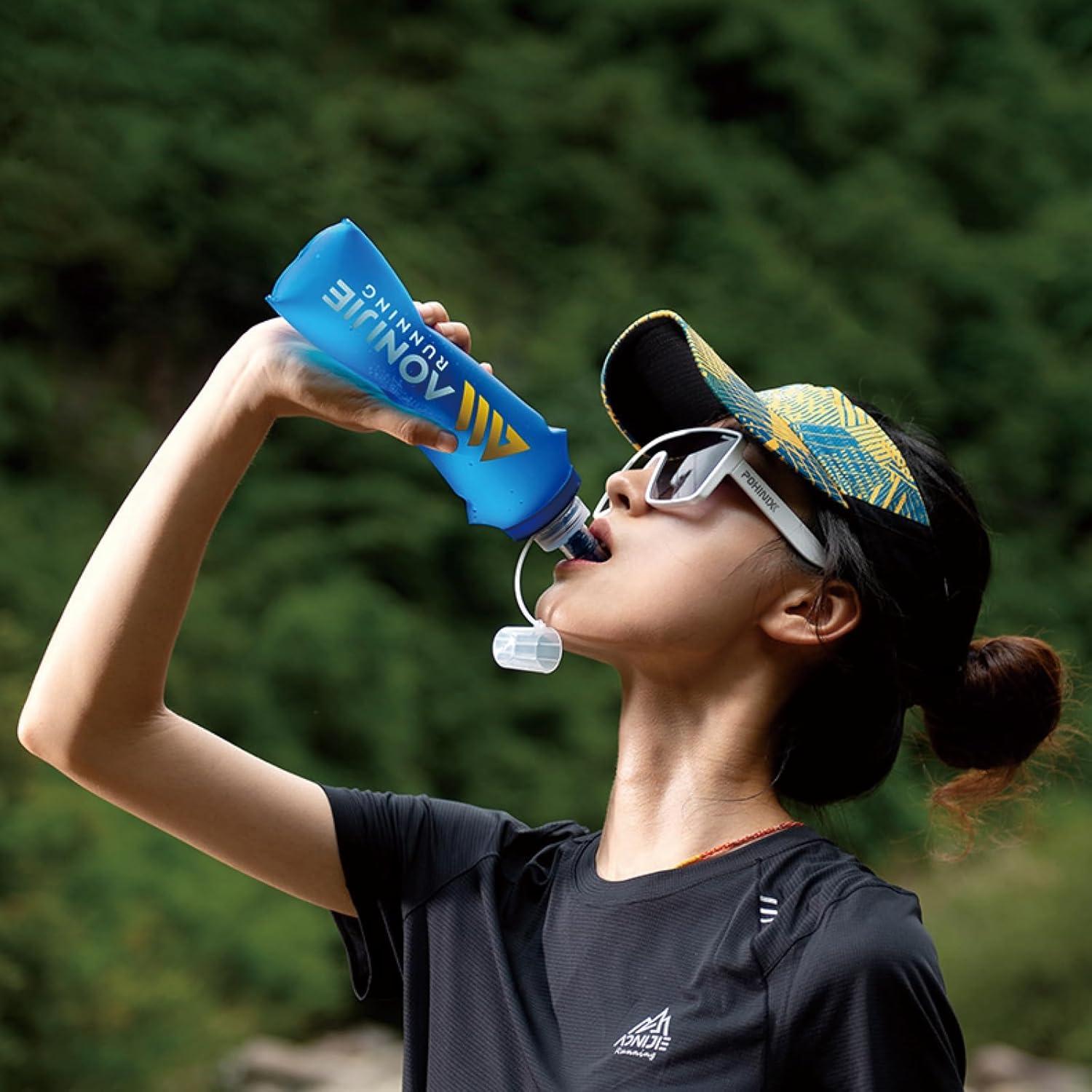 Botellas de Agua Colapsables TRIWONDER 500ml Paquete de 2