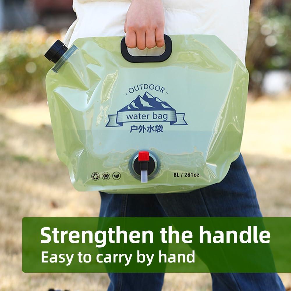 Bolsa de Agua Plegable RENEWPOK 8L Grado Alimenticio Verde