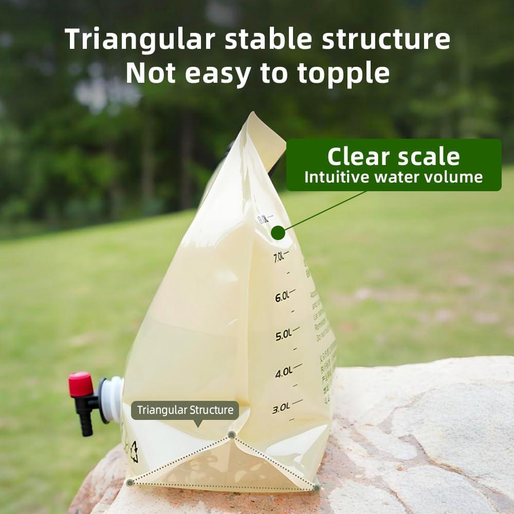 Bolsa de Agua Plegable RENEWPOK 8L Grado Alimenticio Verde