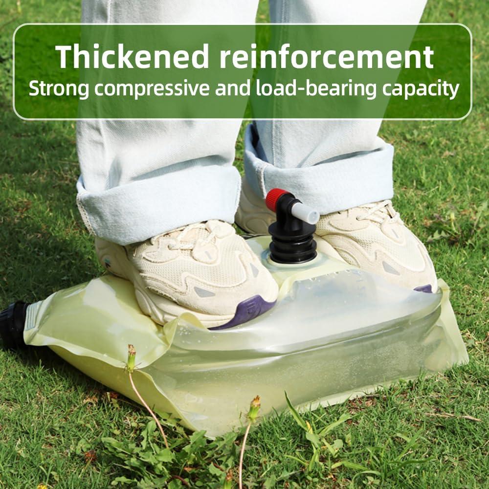 Bolsa de Agua Plegable RENEWPOK 8L Grado Alimenticio Verde