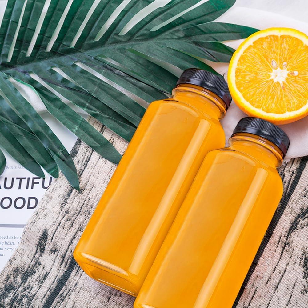 Botellas de Jugo Reutilizables Leaflai 12 Pcs 0.35L Tapas Seguras