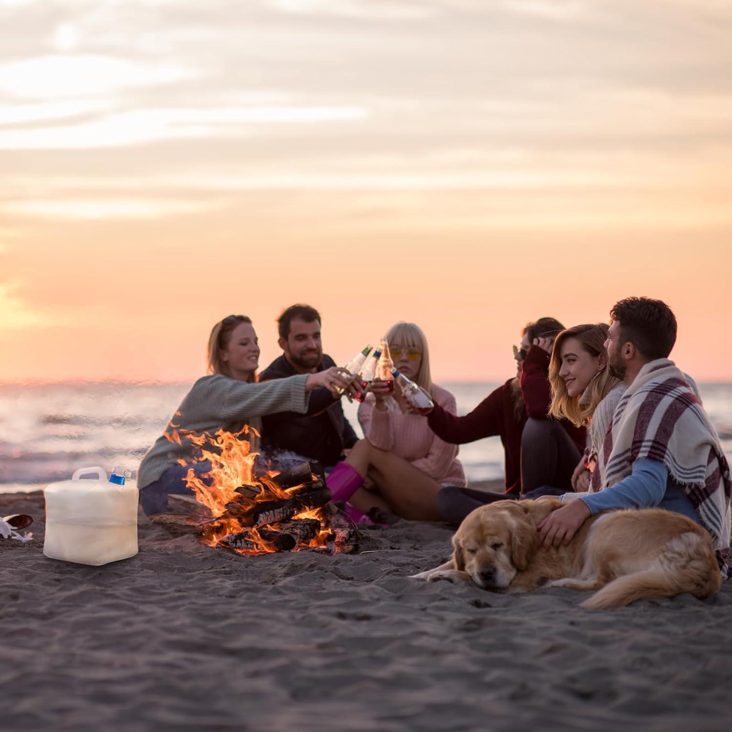 Contenedor de Agua Plegable ITRAZ 20L con Grifo - Libre de BPA