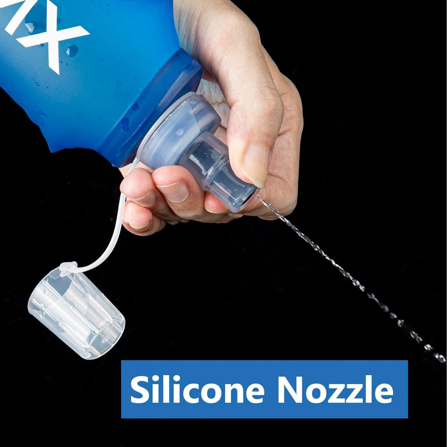 Botella de Agua Plegable LERMX 500ml 2PCS Libre de BPA