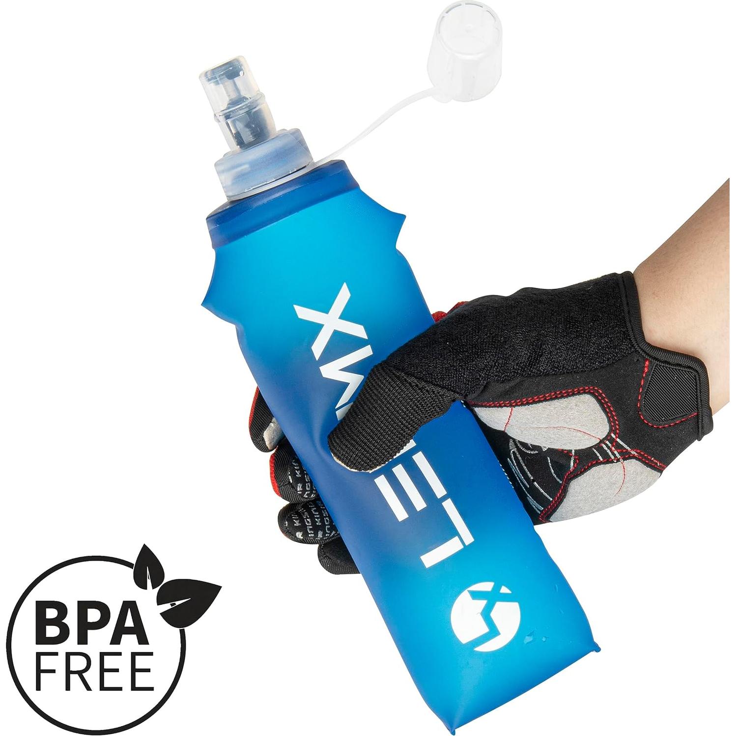 Botella de Agua Plegable LERMX 500ml 2PCS Libre de BPA