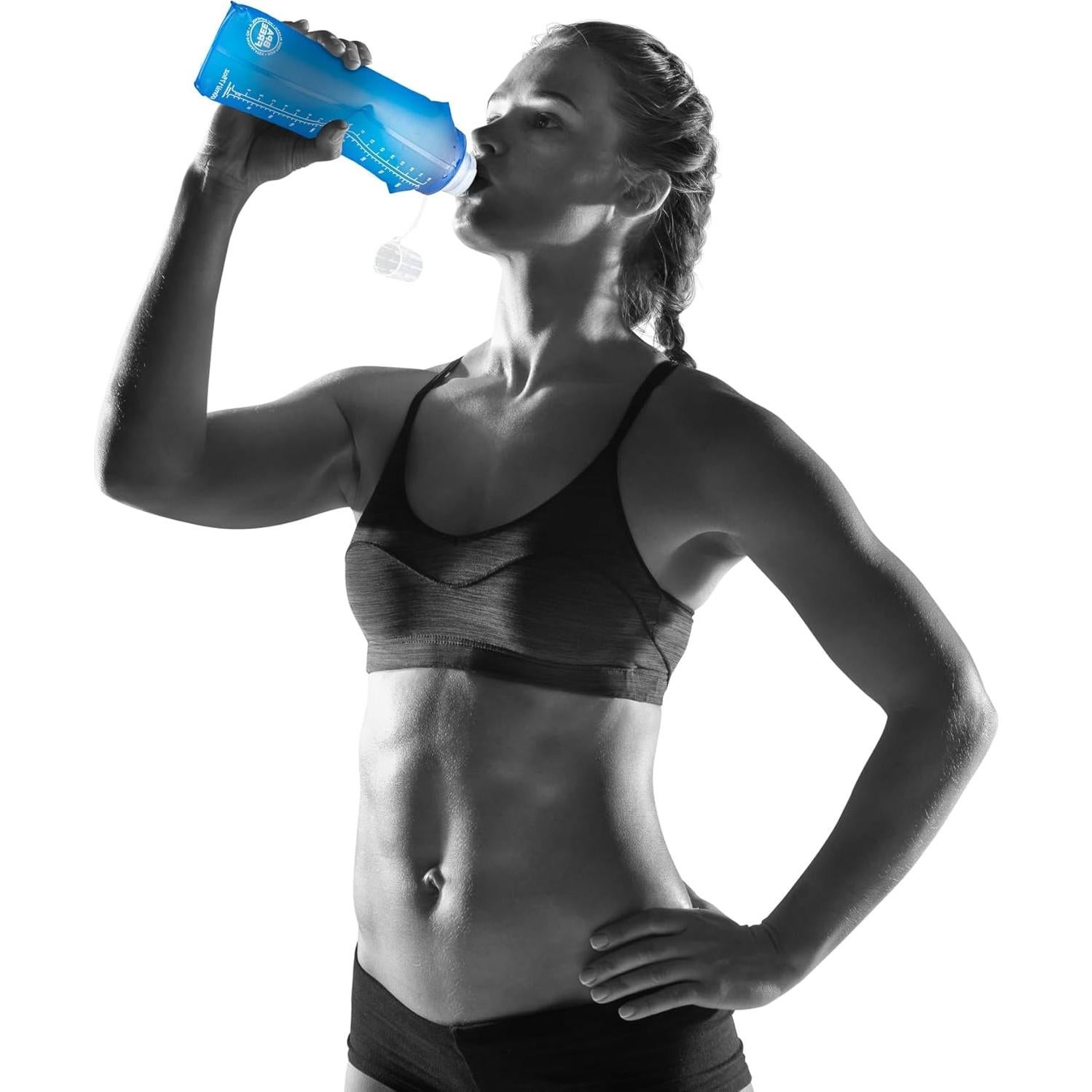 Botella de Agua Plegable LERMX 500ml 2PCS Libre de BPA