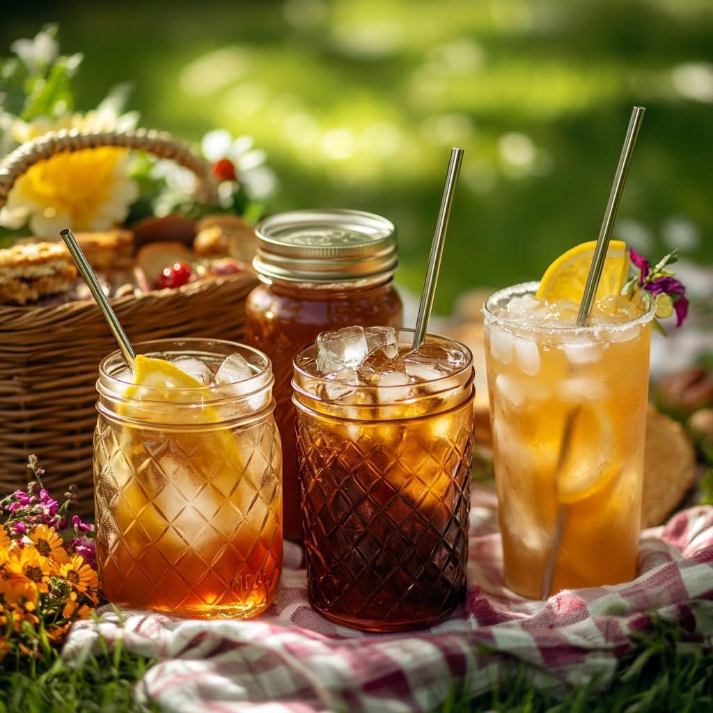 Juego de Popotes Reutilizables FIDELLI de Acero Inoxidable - 3 Piezas