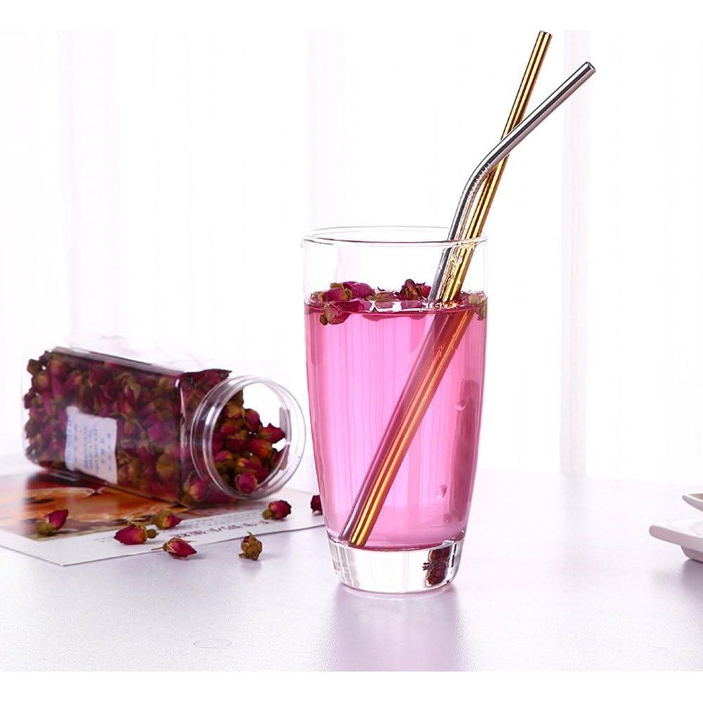 Popotes Reutilizables de Acero Inoxidable BGMAXimum - 20 Pcs 4 Tamaños