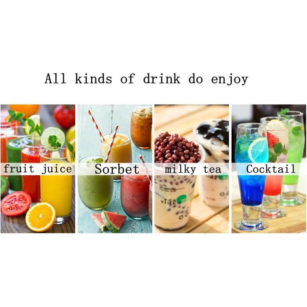 Popotes Reutilizables de Acero Inoxidable BGMAX - 20 Pcs 4 Tamaños