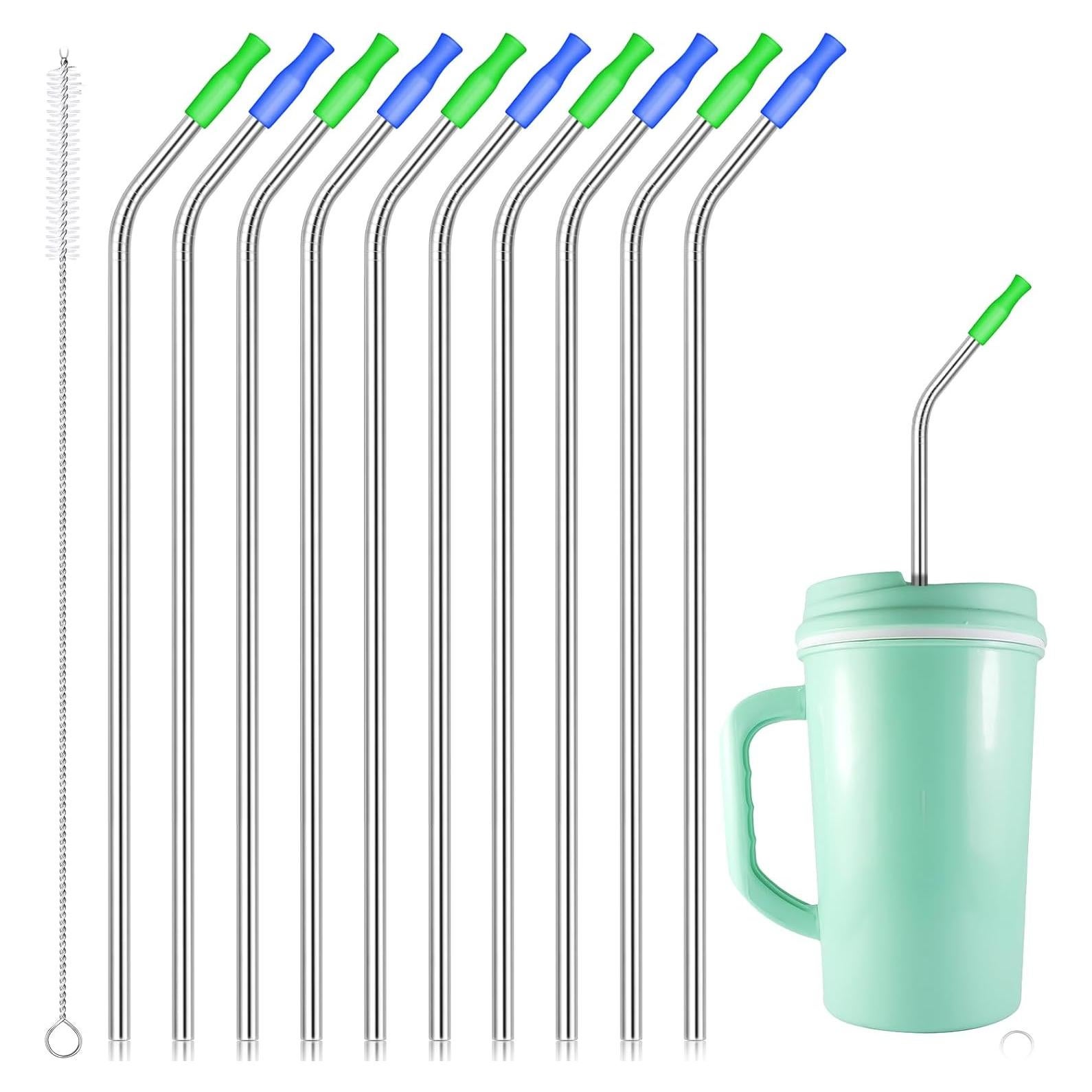 Pajillas de Acero Inoxidable Patelai 35 cm Reutilizables 10 Pzas