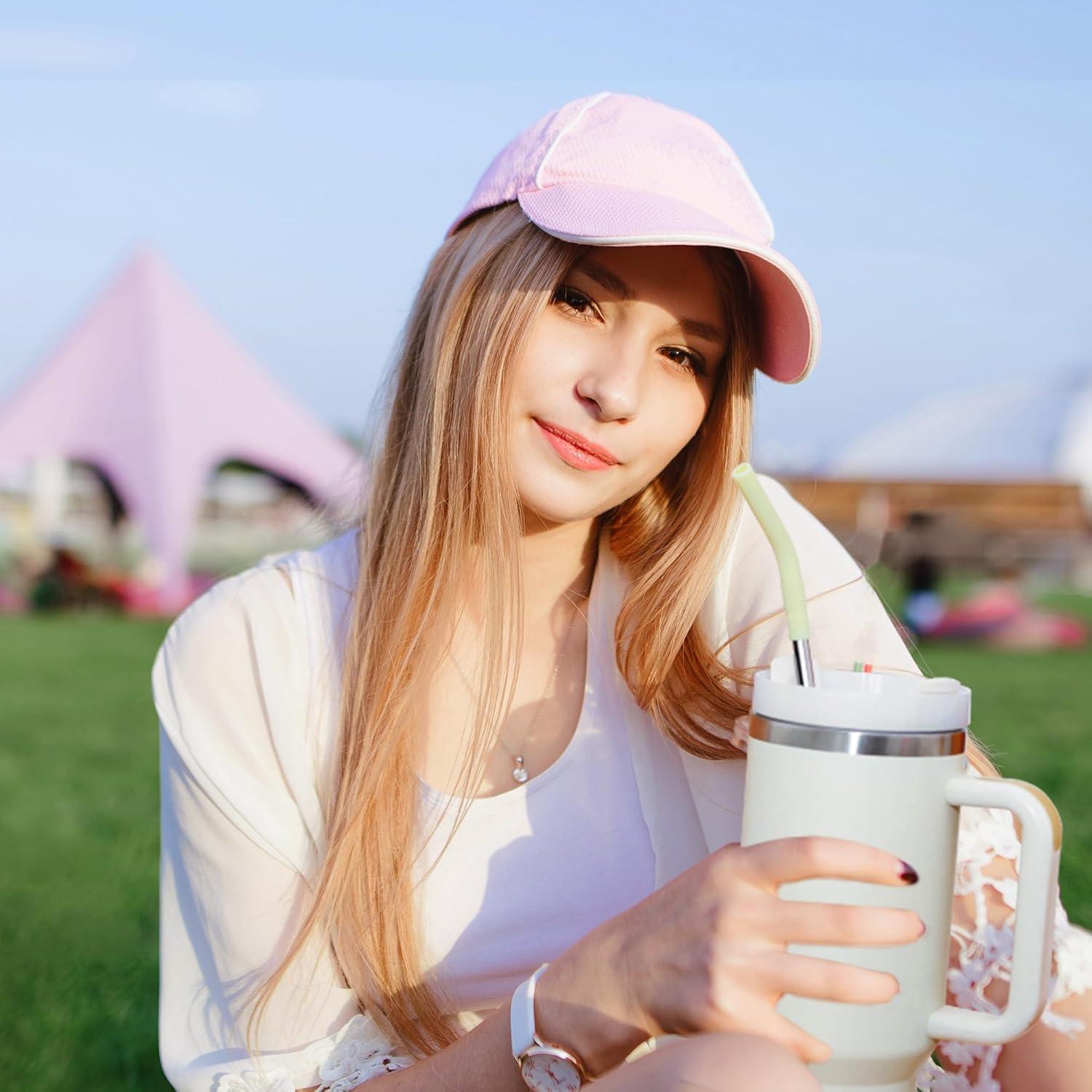 Juego de 5 Pajitas de Acero Inoxidable JINRICH 40 cm Reutilizables