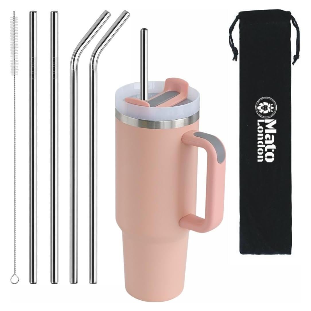 Popotes Metálicos Reutilizables Mato London 10mm x 315mm - 5 Unidades