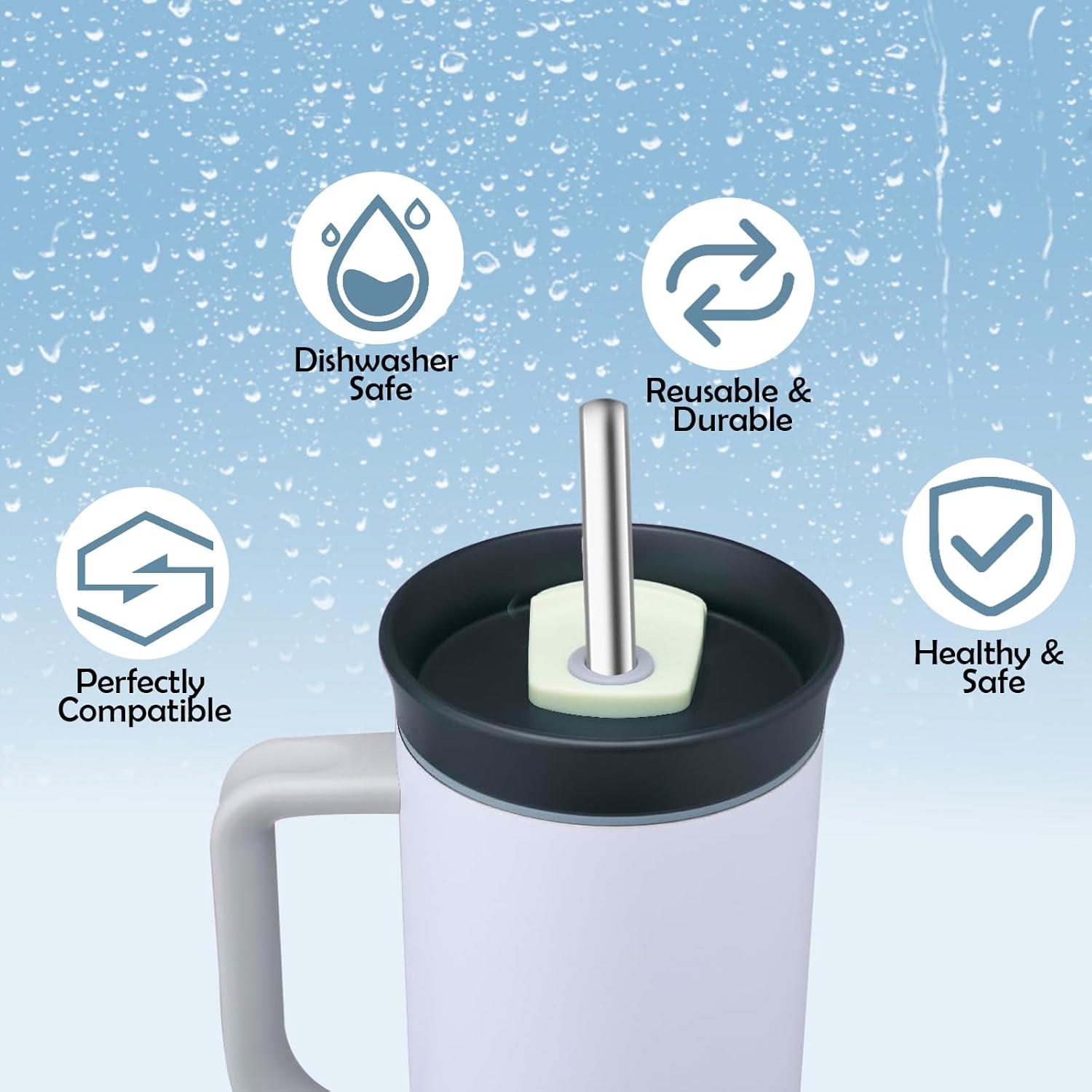 Popotes de Acero Inoxidable Taladad para Owala 40oz - 6 Piezas