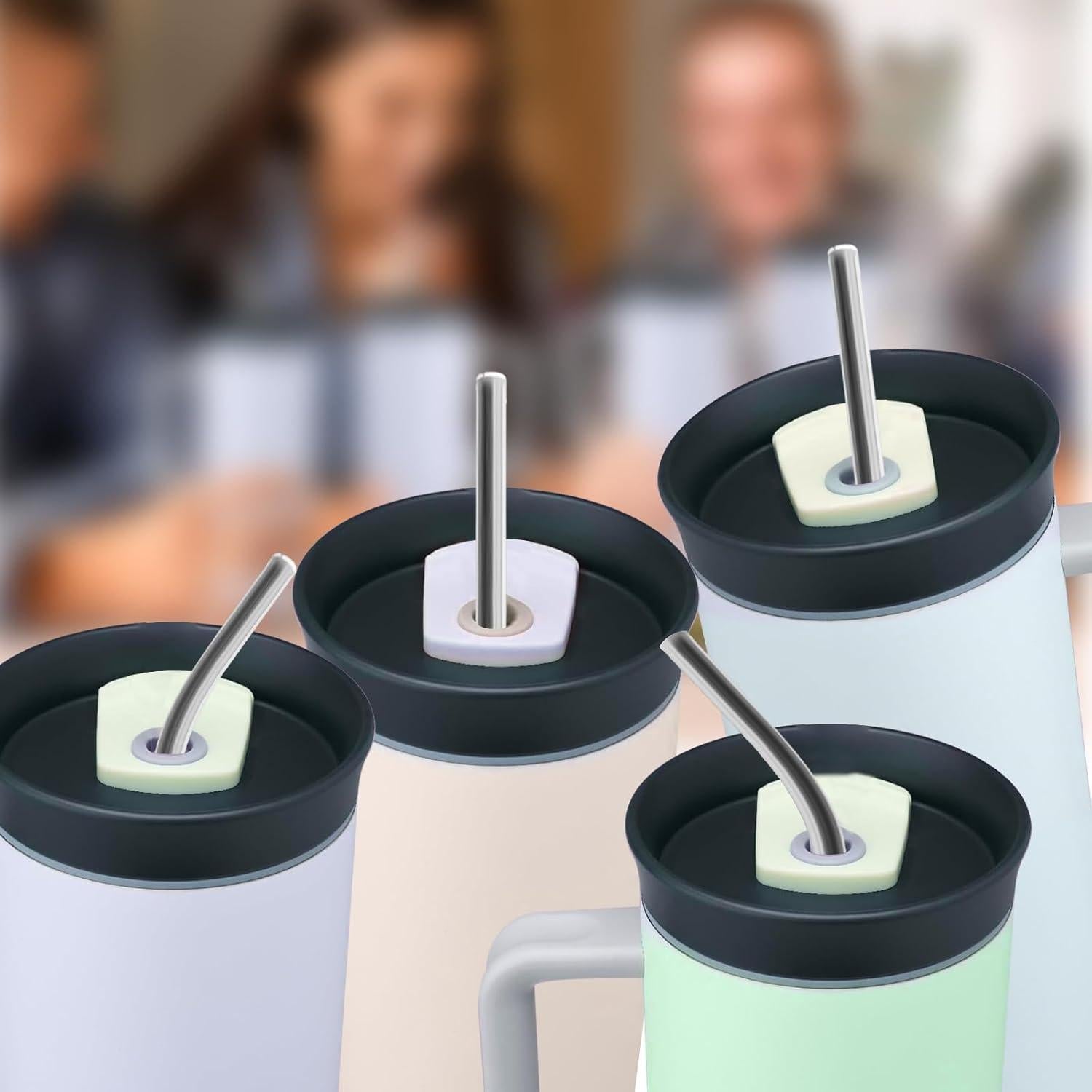 Popotes de Acero Inoxidable Taladad para Owala 40oz - 6 Piezas