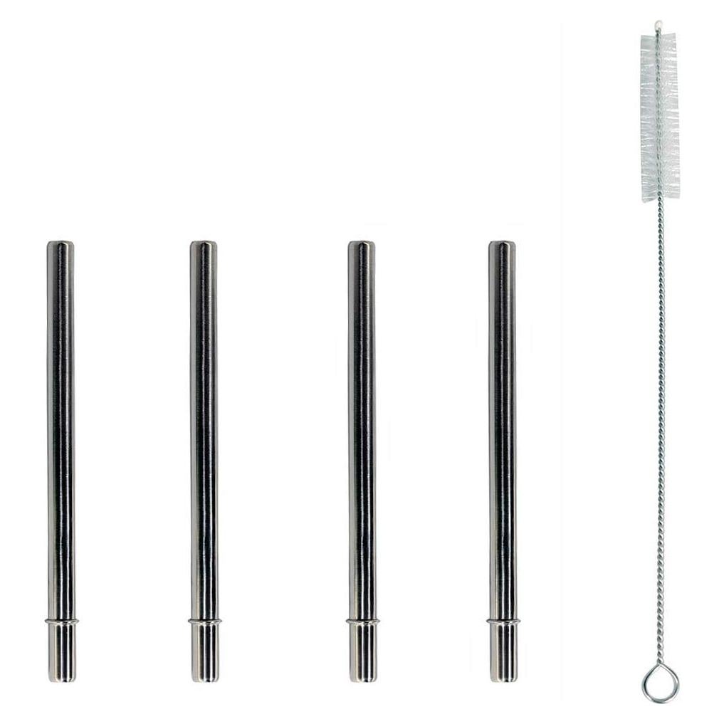 Popotes de Acero Inoxidable Cortos Mason Jar Lifestyle 12.7cm