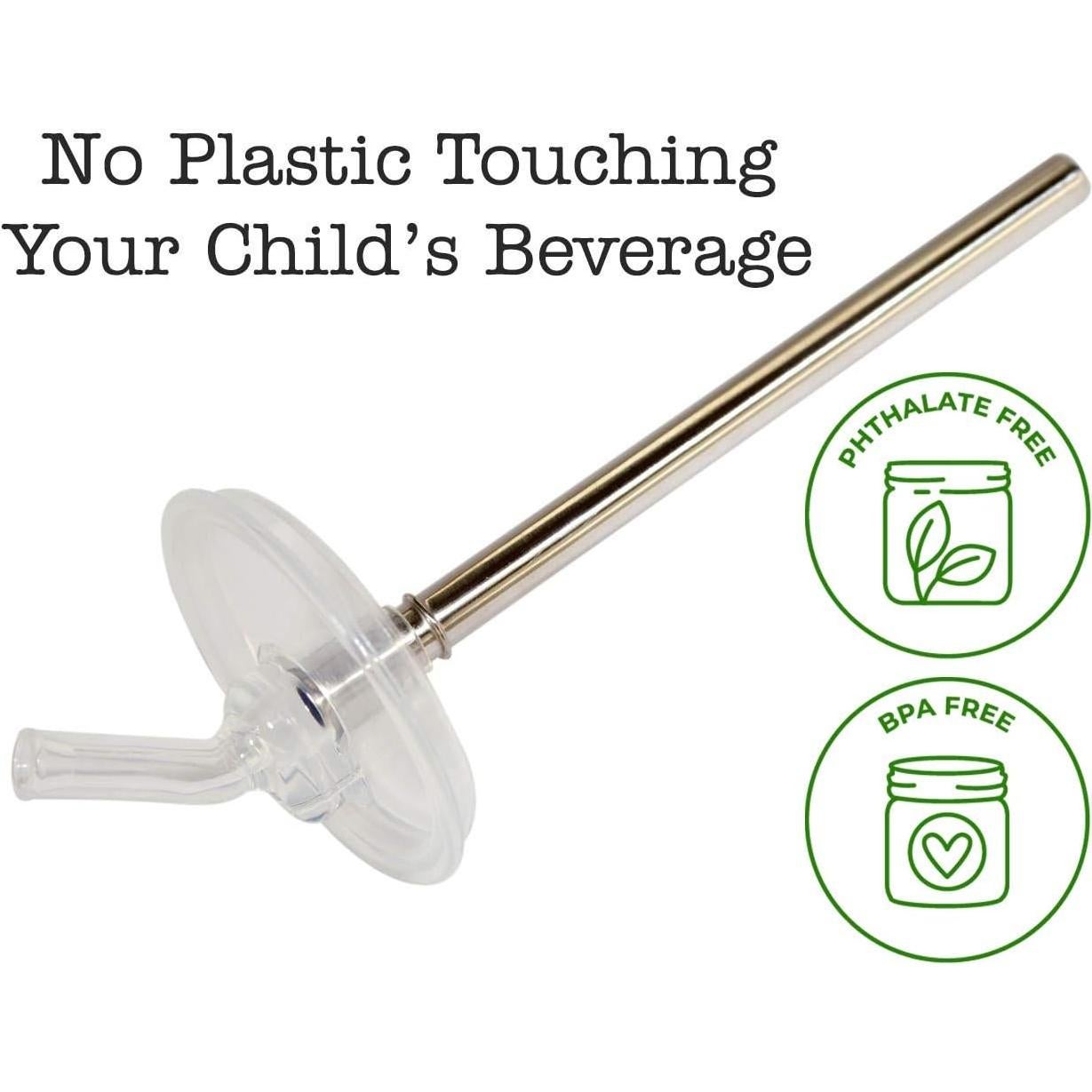 Popotes de Acero Inoxidable Cortos Mason Jar Lifestyle 12.7cm