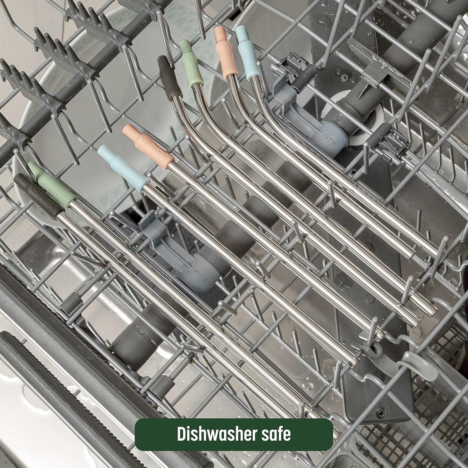 Set de Popotes Reutilizables Goodful Acero Inoxidable 8 Piezas