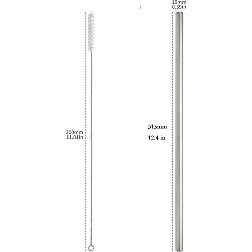 Pajitas de Acero Inoxidable UWAYEXRA 31.5cm 7 Colores