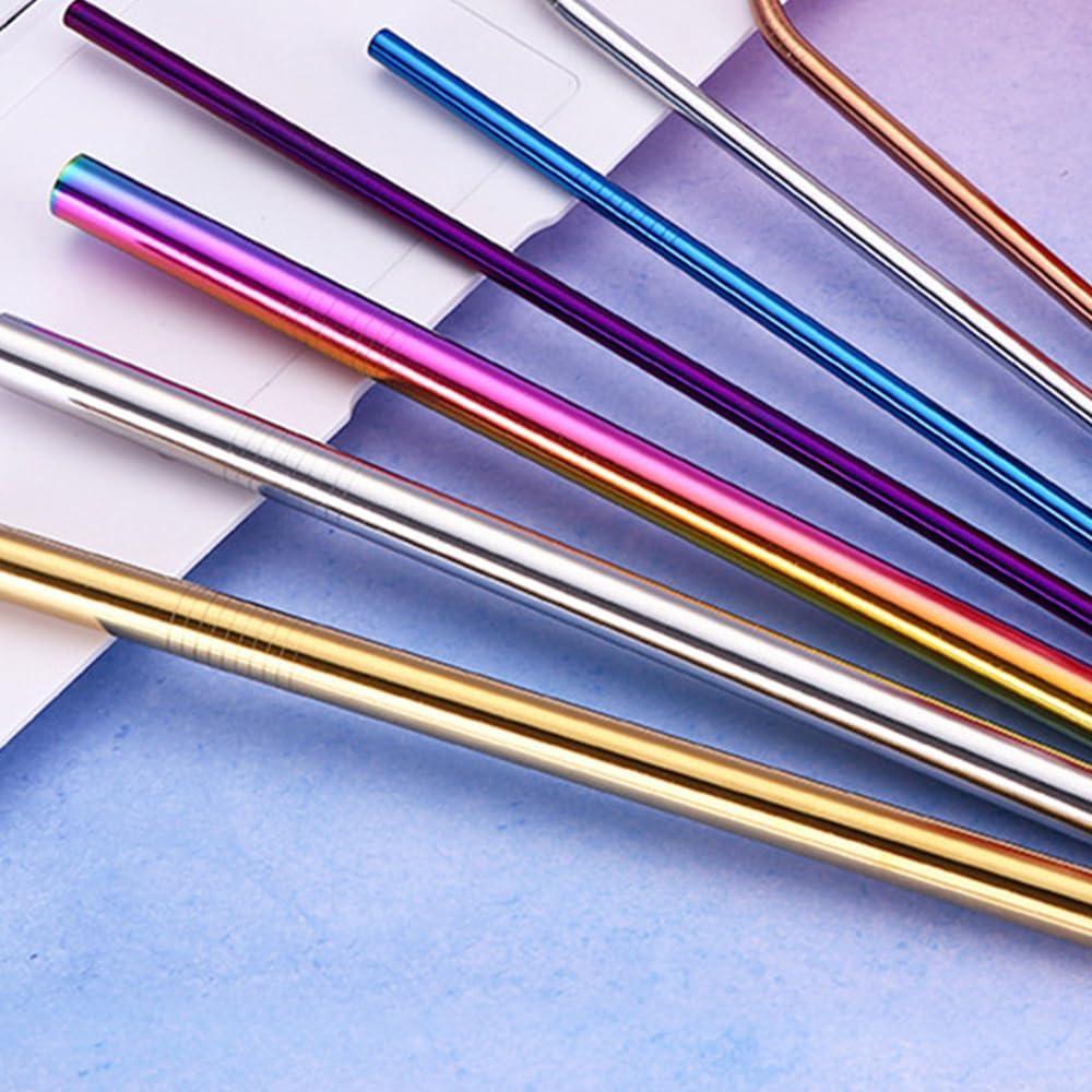 Pajitas de Acero Inoxidable UWAYEXRA 31.5cm 7 Colores