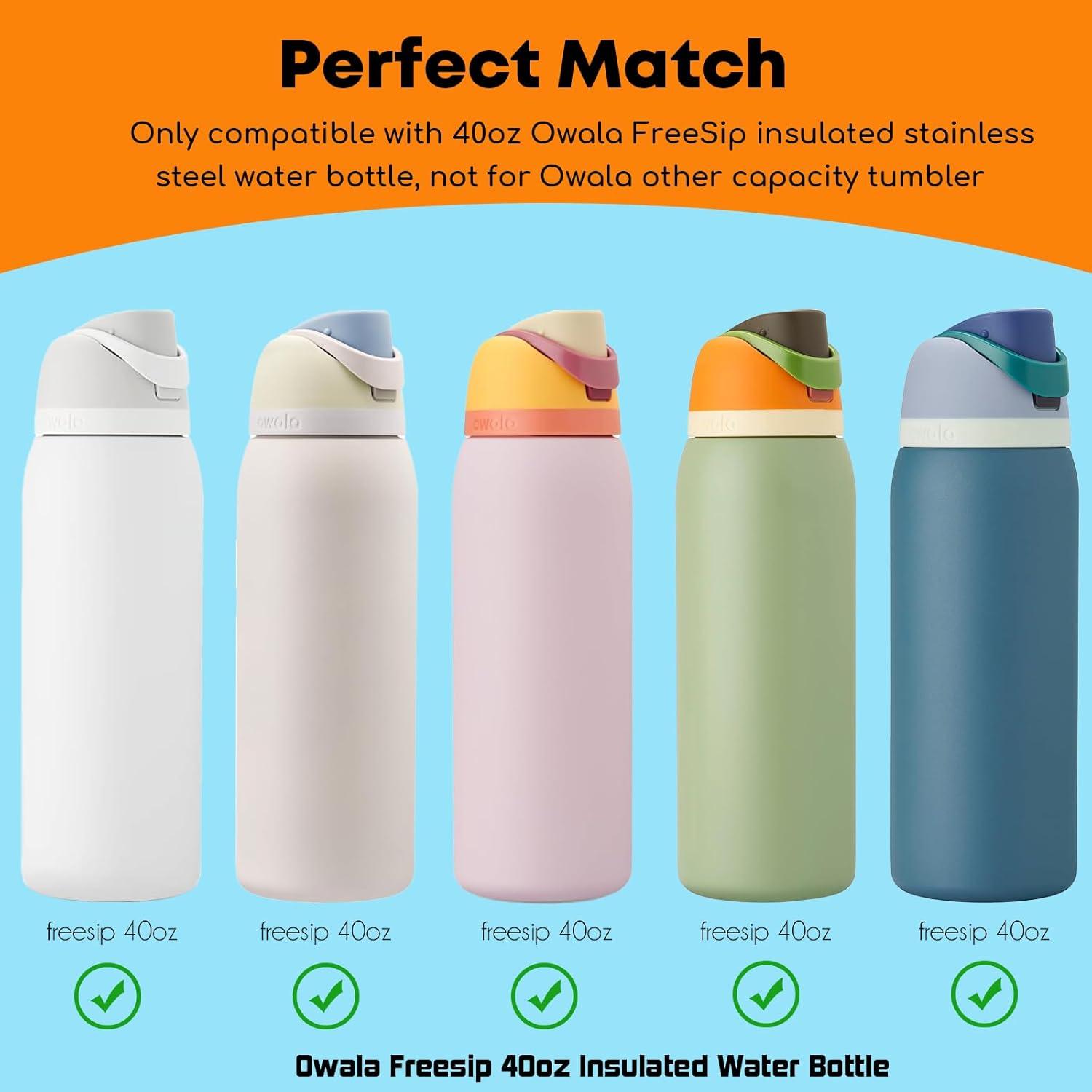 Popotes de Acero Inoxidable ALINK 40oz Reutilizables con Cepillo