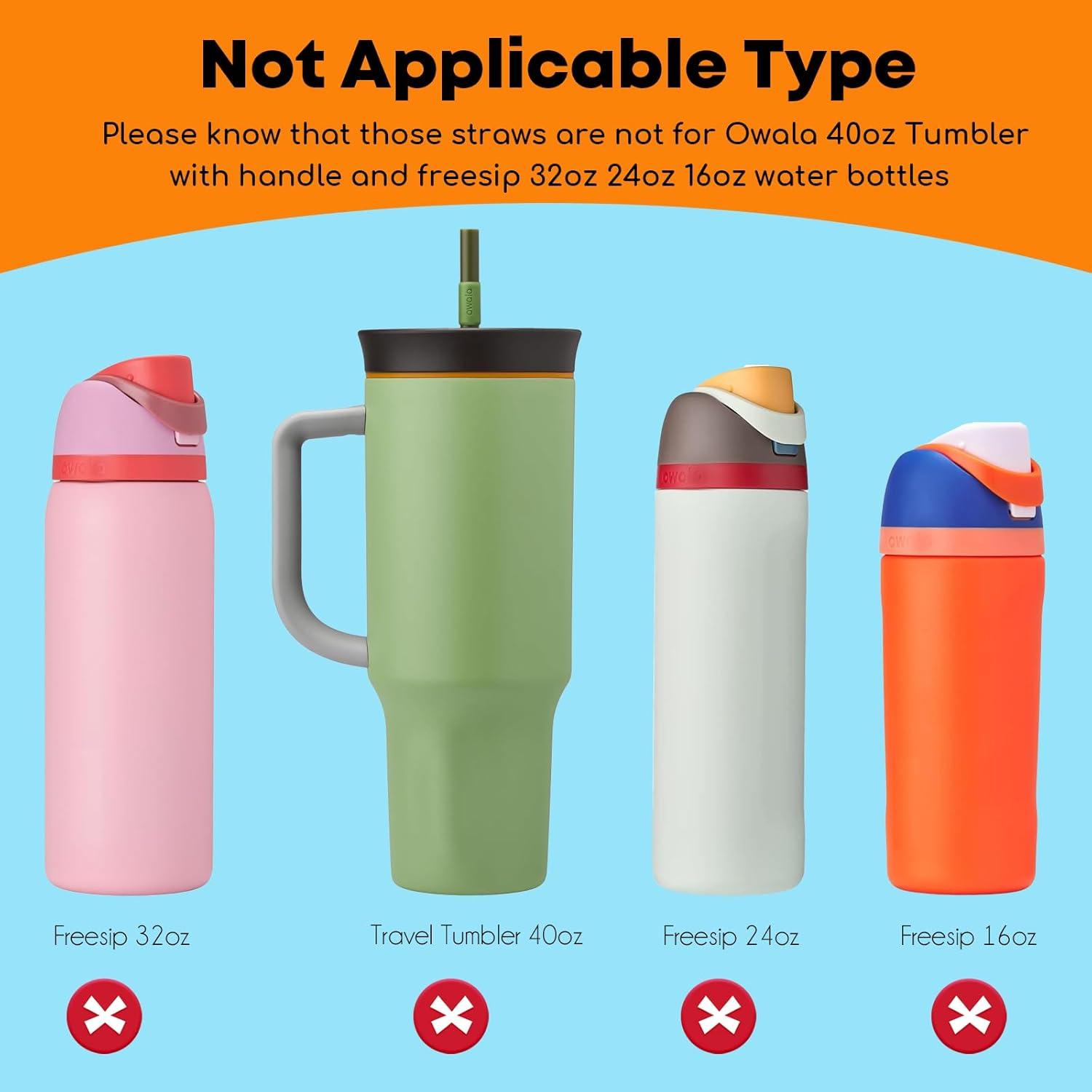 Popotes de Acero Inoxidable ALINK 40oz Reutilizables con Cepillo