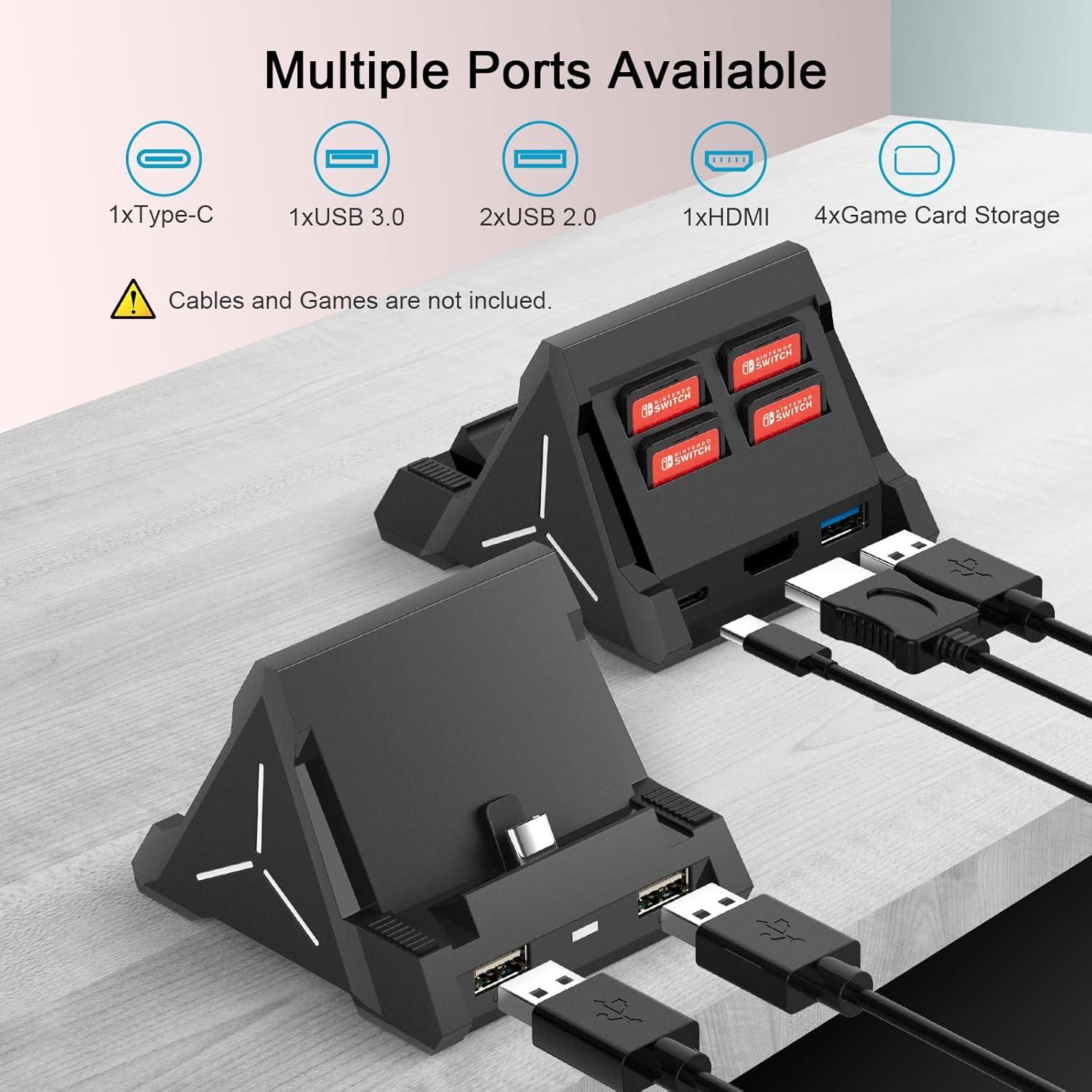 Dock para Nintendo Switch ID CHINSION 4K HDMI Type-C USB