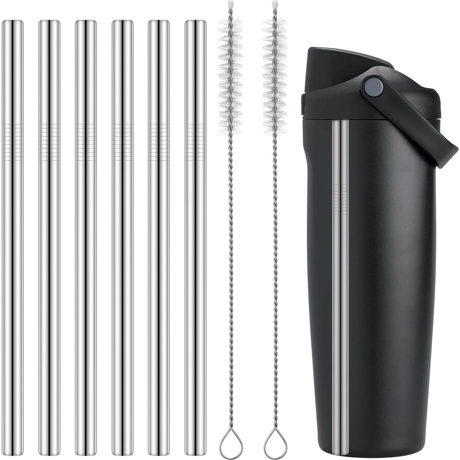 Popotes de Metal Mity Rain para Owala FreeSip Sway 30oz - 8 Piezas