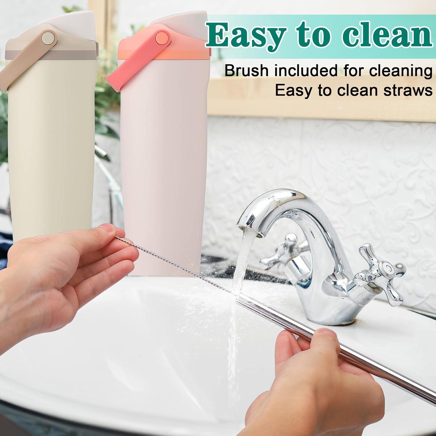 Popotes de Metal Mity Rain para Owala FreeSip Sway 30oz - 8 Piezas