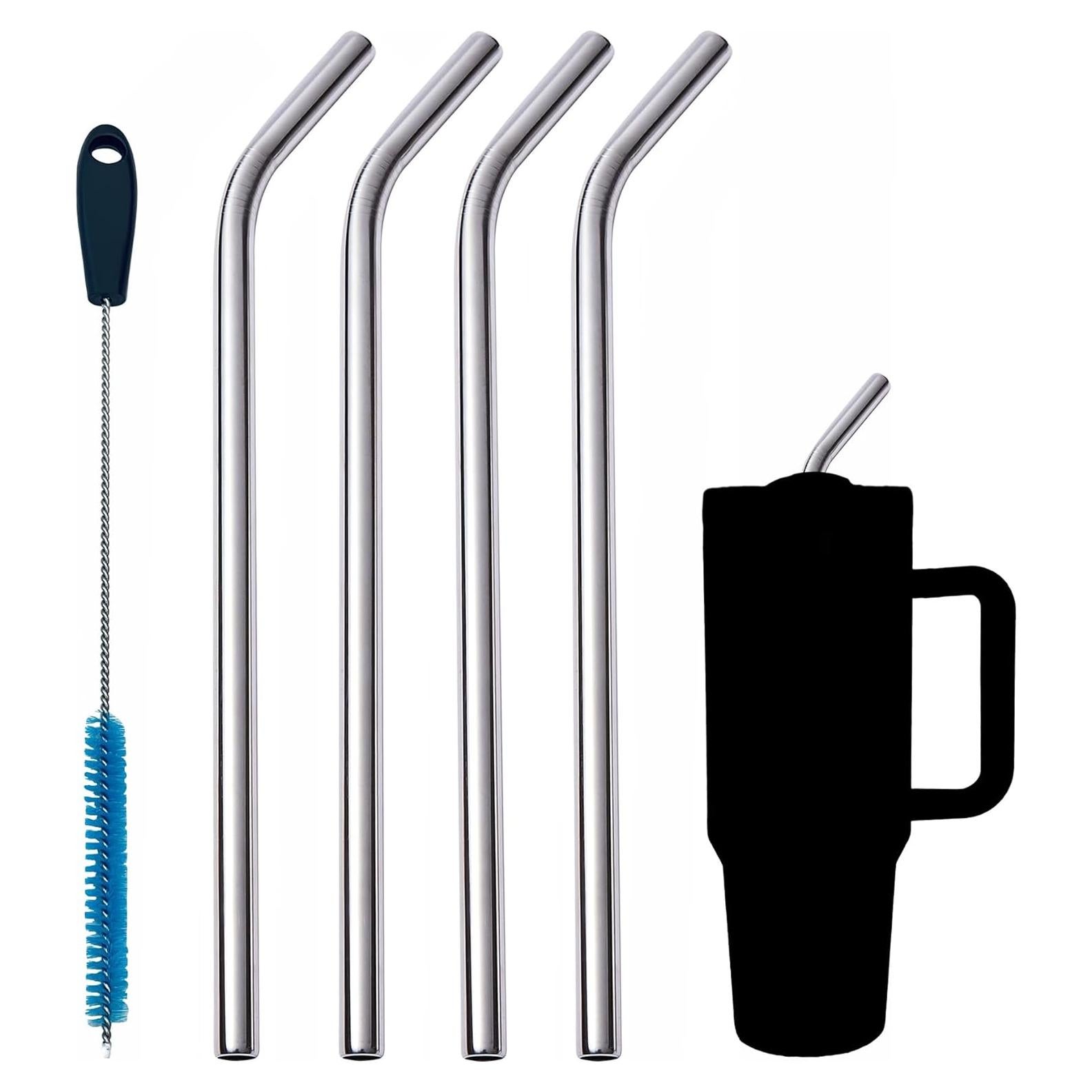 Popotes de Metal Wobye 10mm Extra Anchos para Tumbler 40 oz