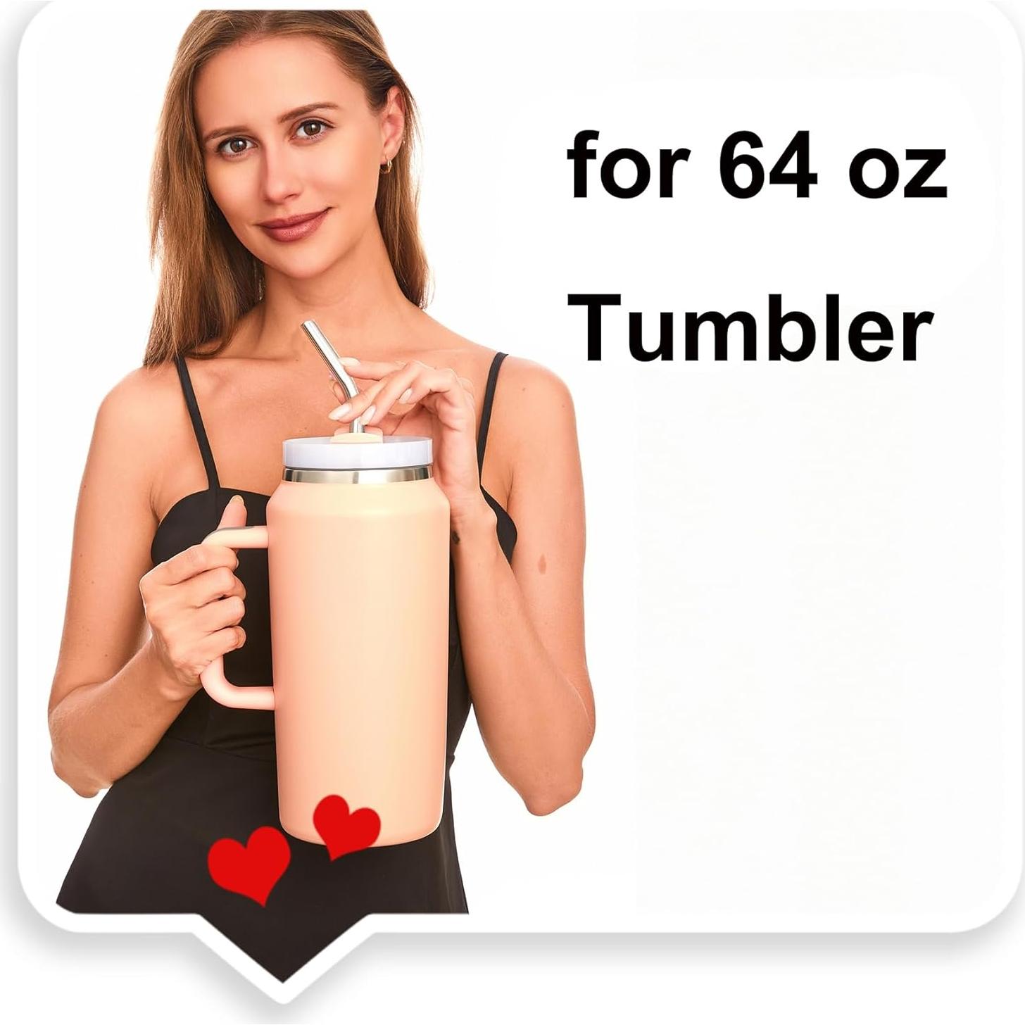 Popotes de Metal Wobye 10mm Extra Anchos para Tumbler 40 oz