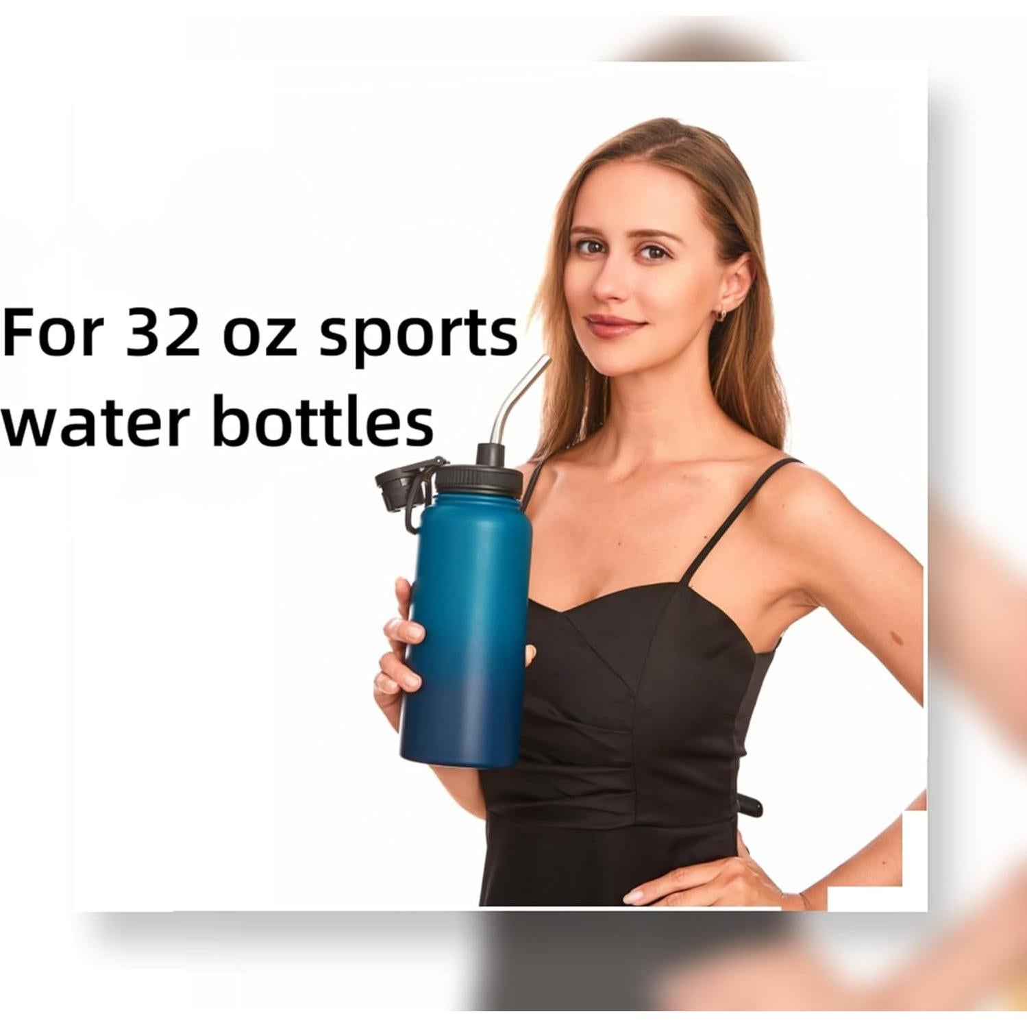 Popotes de Metal Wobye 10mm Extra Anchos para Tumbler 40 oz