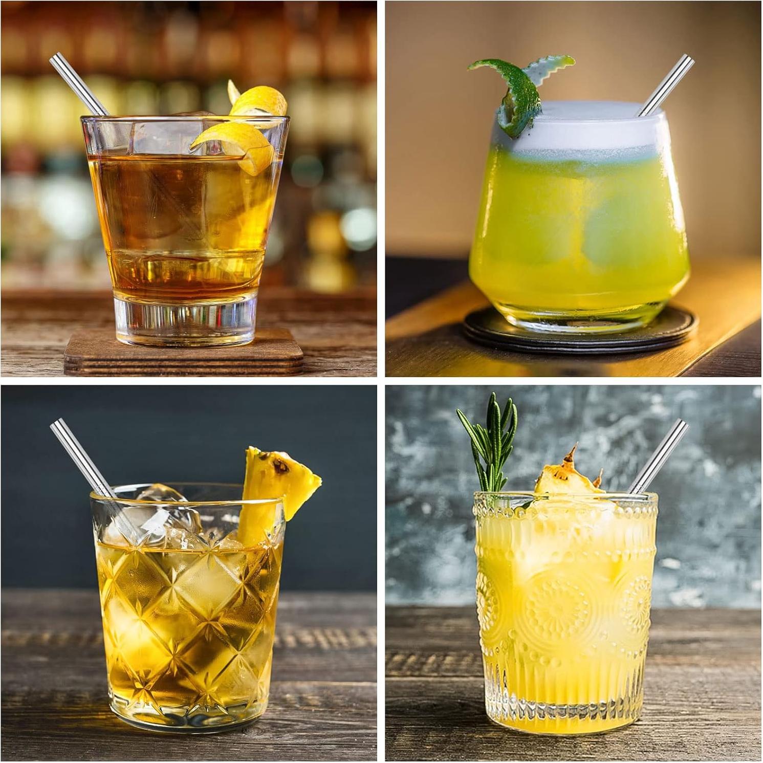 Popotes de Acero Inoxidable Reutilizables Kiemeu 14 cm - 8 Unidades